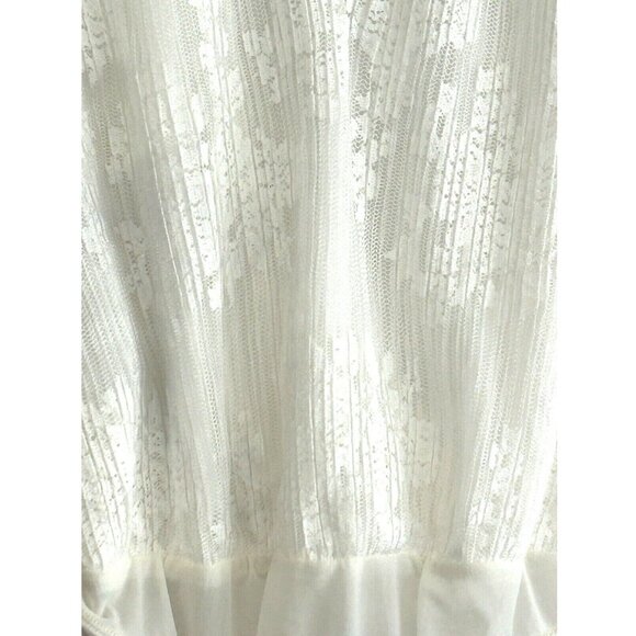 ASTR the LABEL Ivory Textured Short Sleeve Wrap V-Neck Thong Bodysuit Small - Picture 7 of 13